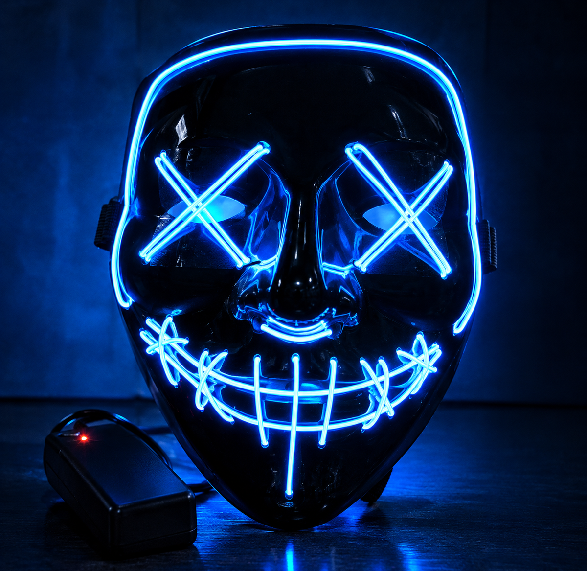 MASCARA DISFRAZ LA PURGA LED HALLOWEN