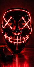 MASCARA DISFRAZ LA PURGA LED HALLOWEN
